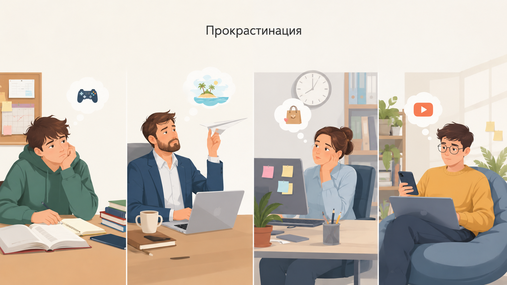 Прокрастинация не лень