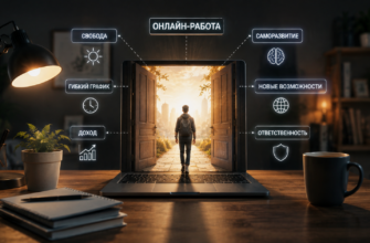 выбирает работу через интернет